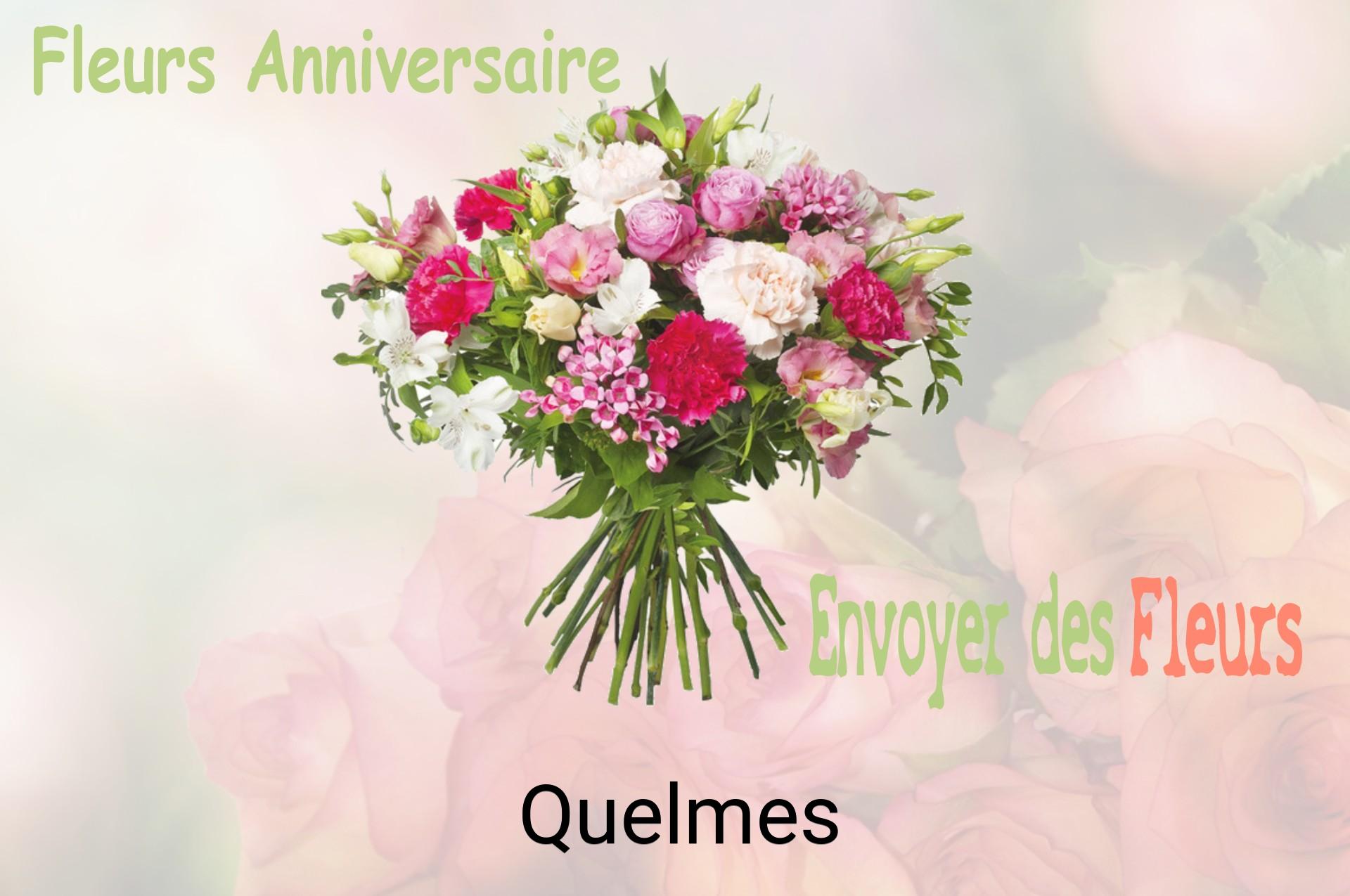 Bouquet de fleurs d’anniversaire livré à Quelmes